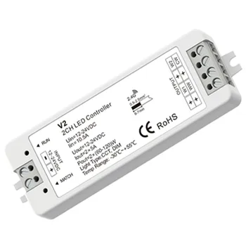2CH*5A 12-24VDC CV Controller V2 dimmer single color /color temperature 2 in 1 Constant Pressure MINI Controller V2
2CH*5A 12-24VDC CV Controller V2 dimmer single color /color temperature 2 in 1 Constant Pressure MINI Controller V2