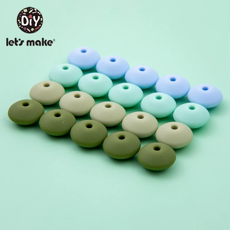 Let's Make 100pcs 15mm Abacus Silicone Beads Free BPA Food Grade Baby Teether Baby Toy Necklace DIY Nipple Chain Accessories
Let's Make 100pcs 15mm Abacus Silicone Beads Free BPA Food Grade Baby Teether Baby Toy Necklace DIY Nipple Chain Accessories