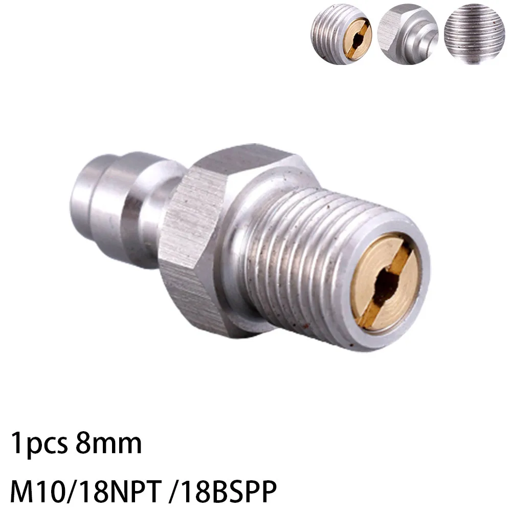 1PC 8MM 1-Way Valve Filled Pacifier Stainless Steel Quick Connector Male For M10 1/8NPT 1/8BSPP Direct Injection Valve
1PC 8MM 1-Way Valve Filled Pacifier Stainless Steel Quick Connector Male For M10 1/8NPT 1/8BSPP Direct Injection Valve