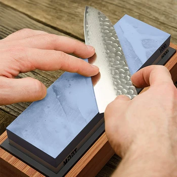 Premium Whetstone Knife Sharpening Stone 2 Side Grit 1000/6000 Waterstone Whetstone Knife Sharpener Bamboo Base Angle Guide
Premium Whetstone Knife Sharpening Stone 2 Side Grit 1000/6000 Waterstone Whetstone Knife Sharpener Bamboo Base Angle Guide