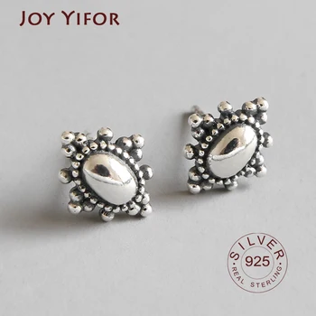 925 Sterling Silver Simple Retro Personality Geometric National Girls Elegant Silver Romantic Stud Earring For Women
925 Sterling Silver Simple Retro Personality Geometric National Girls Elegant Silver Romantic Stud Earring For Women