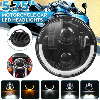 12V 24V 5.75" LED Headlights Hi/Lo Beam DRL Halo Angle Eyes Headlamp Waterproof Turn Signal Lamp For Motorcycle Car
12V 24V 5.75" LED Headlights Hi/Lo Beam DRL Halo Angle Eyes Headlamp Waterproof Turn Signal Lamp For Motorcycle Car