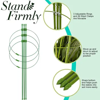 60cm Climbing Vine Rack Plant Potted Support Frame Plastic Coated Steel Flower Vegetables Decorative Trellis Bracket
60cm Climbing Vine Rack Plant Potted Support Frame Plastic Coated Steel Flower Vegetables Decorative Trellis Bracket