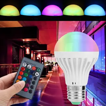 AC 85-265V 3W LED RGB E27 Light Bulb With Colorful Changing Suit For Desk Wall Ceiling Lamp Bulb Support Remote Control
AC 85-265V 3W LED RGB E27 Light Bulb With Colorful Changing Suit For Desk Wall Ceiling Lamp Bulb Support Remote Control