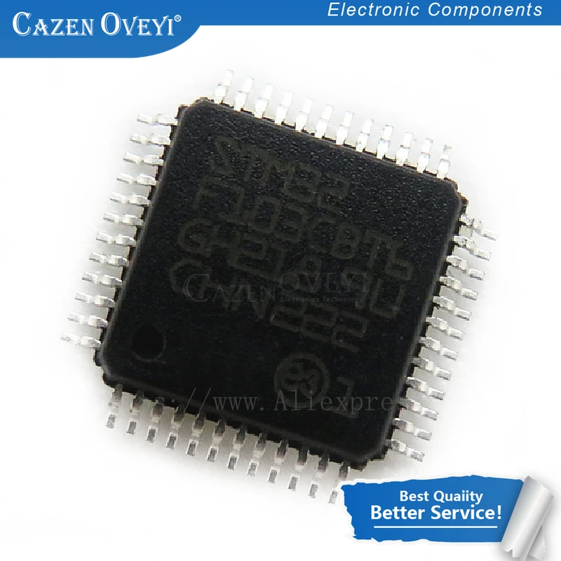 1 шт./лот STM32F103CBT6 STM32F103CB 32F103CBT6 128KB QFP48 руки в наличии на складе | Электронные