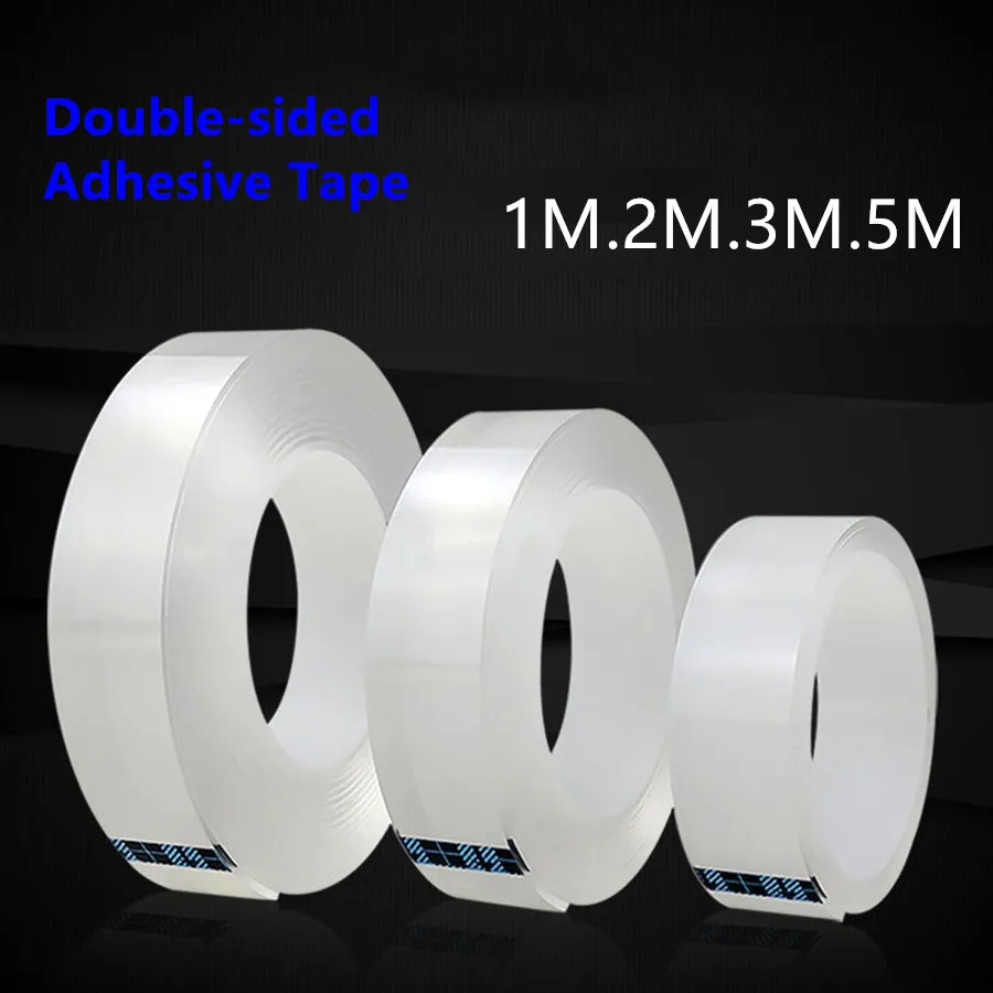 1/2/3/5m Reusable Double-Sided Adhesive Nano Magic Traceless Tape Removable Sticker Washable Adhesive Loop Disks Tie Glue Gadget
1/2/3/5m Reusable Double-Sided Adhesive Nano Magic Traceless Tape Removable Sticker Washable Adhesive Loop Disks Tie Glue Gadget