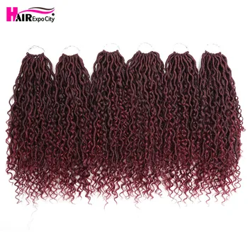 14-18" River Goddess Faux Locs Crochet Braids Synthetic Braiding Hair Extension With Curly Hair 12Strands/Pack Hair Expo City
14-18" River Goddess Faux Locs Crochet Braids Synthetic Braiding Hair Extension With Curly Hair 12Strands/Pack Hair Expo City