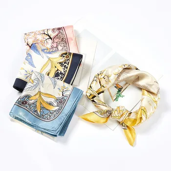 53x53cm Scarves Echarpe Small Kerchief Fashion Handle Bag Ribbon All-match Decoration Satin Square Scarf Party Gift Bandana
53x53cm Scarves Echarpe Small Kerchief Fashion Handle Bag Ribbon All-match Decoration Satin Square Scarf Party Gift Bandana
