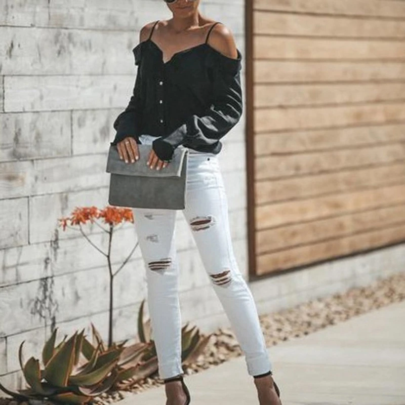 Autumn Tops 2019 Women Sexy Sling Tops Off Shoulder V-neck Long Lantern Sleeves Ruffles Buttons Tops
Autumn Tops 2019 Women Sexy Sling Tops Off Shoulder V-neck Long Lantern Sleeves Ruffles Buttons Tops