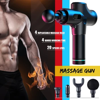 Fitness Electric Massage Gun Deep Tissue Muscle Relaxer Personal Percussion Massage Gun with 20 Speeds and 4 Massage Adapters
Fitness Electric Massage Gun Deep Tissue Muscle Relaxer Personal Percussion Massage Gun with 20 Speeds and 4 Massage Adapters