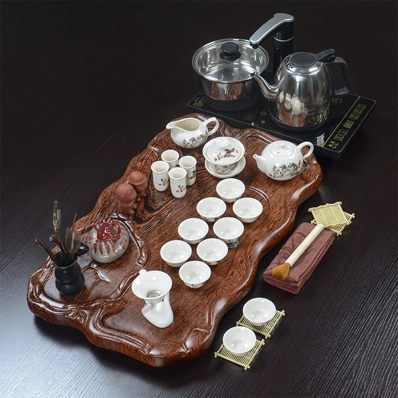 Technical Wood Tea Tray Clay Kung Fu Tea Set Four-in-One for Home & Office Use Teapoy Table Customizable
Technical Wood Tea Tray Clay Kung Fu Tea Set Four-in-One for Home & Office Use Teapoy Table Customizable