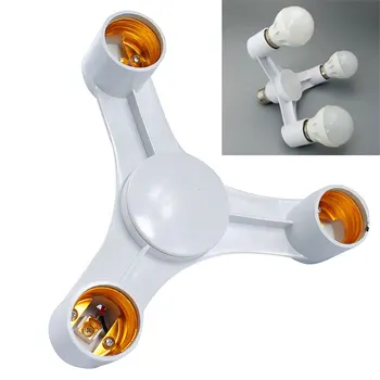 High Quality 3 In 1 E27 to E27 LED Lamp Bulbs Socket Splitter Adapter Holder For Photo Studio THIN889
High Quality 3 In 1 E27 to E27 LED Lamp Bulbs Socket Splitter Adapter Holder For Photo Studio THIN889