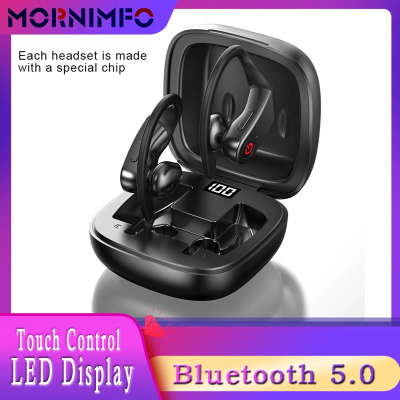 Sports Headset Bluetooth 5.0 Wireless Earphone LED Digital Display With Charging Box TWS Ear-hook Bluetooth Earphone Running
Sports Headset Bluetooth 5.0 Wireless Earphone LED Digital Display With Charging Box TWS Ear-hook Bluetooth Earphone Running