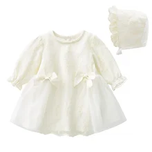 Ruffles Lace Bow Newborn Baby Girl Dress Set Princess Autumn Long Sleeve Formal Dresses 1 Year Girls Clothes
Ruffles Lace Bow Newborn Baby Girl Dress Set Princess Autumn Long Sleeve Formal Dresses 1 Year Girls Clothes