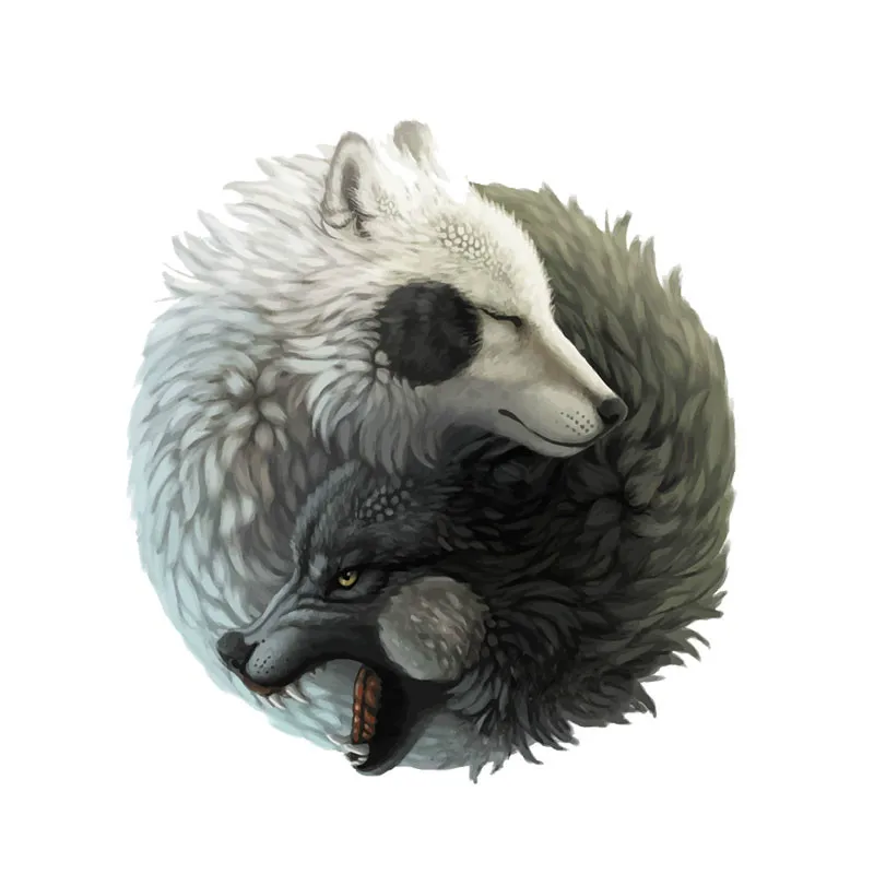 Creativity Yin Yang Wolf Decal Motorcycle Car Sticker Cover Scratches Waterproof Pvc 12.2CM X 13.3CM
Creativity Yin Yang Wolf Decal Motorcycle Car Sticker Cover Scratches Waterproof Pvc 12.2CM X 13.3CM