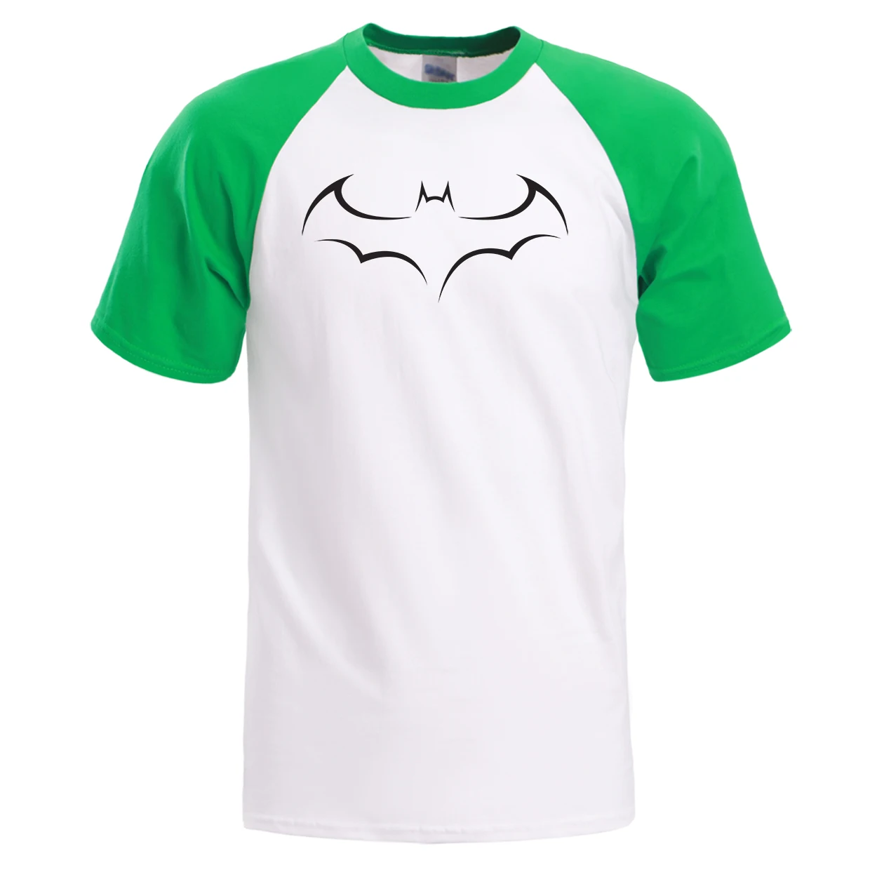 

Batman Men Tshirt Badman Raglan Summer T Shirt Male Superhero Short Sleeve Black Gray Cotton Shirs Tops Tees Sportswear Tshirts