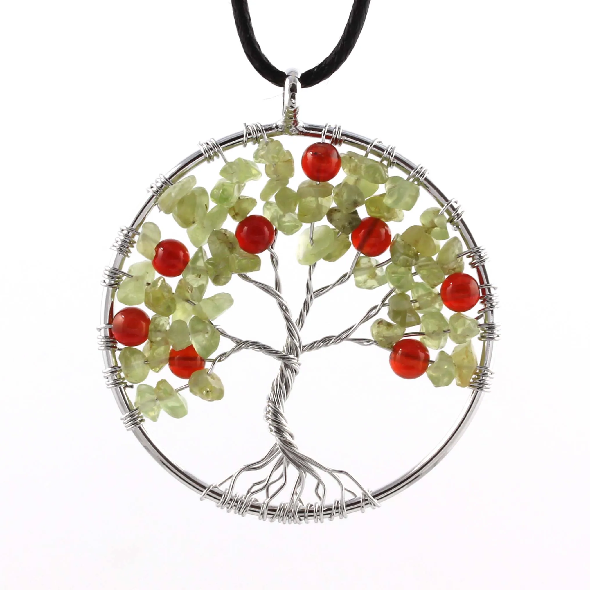 1 шт. кожаная цепочка с подвеской в виде дерева жизни|tree of life|tree life chakrachain necklace |