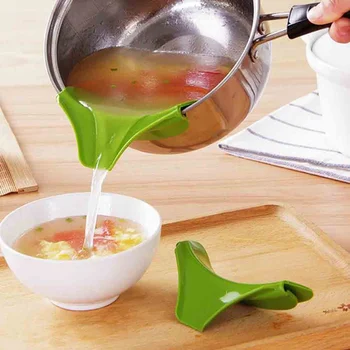 Kitchen Accessories Anti-spill Silicone Slip On Pour Soup Spout Funnel For Pots Cozinha Pans And Bowls And Jars Kitchen Gadgets.
Kitchen Accessories Anti-spill Silicone Slip On Pour Soup Spout Funnel For Pots Cozinha Pans And Bowls And Jars Kitchen Gadgets.