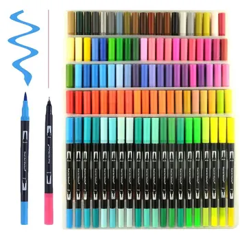 120 Colors Brush Markers Alcohol Marker Kawaii School Supplies of Dual Tip Brush Art Marker Pen for Adult and Student Drawing 
120 Colors Brush Markers Alcohol Marker Kawaii School Supplies of Dual Tip Brush Art Marker Pen for Adult and Student Drawing