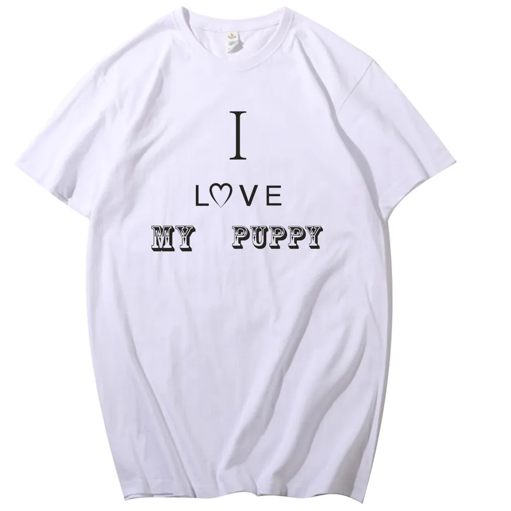 Funny Letter T-Shirt Women Cotton Summer Print I love my puppy Woman Casual Tops T-Shirt Female Short Sleeve Unisex T-Shirt
Funny Letter T-Shirt Women Cotton Summer Print I love my puppy Woman Casual Tops T-Shirt Female Short Sleeve Unisex T-Shirt