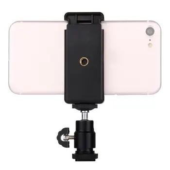 1/4 inch connect Camra DSLR Hot Shoe Tripod Head Tripod Stand Clamp for iPhone for Huawei and other 5.5cm - 8cm Width Smartphone 
1/4 inch connect Camra DSLR Hot Shoe Tripod Head Tripod Stand Clamp for iPhone for Huawei and other 5.5cm - 8cm Width Smartphone