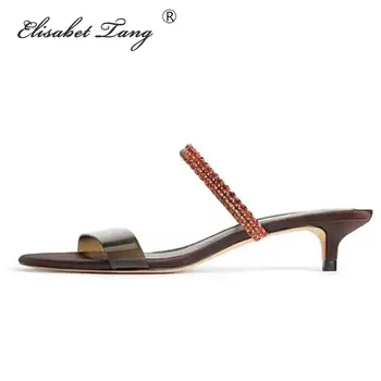 GENSHUO Women's Shoes Summer Kitten heels Open Toe Sexy Slide Slippers Bohemia Crystal String Bead Beach Shoes Party Flip Flops
GENSHUO Women's Shoes Summer Kitten heels Open Toe Sexy Slide Slippers Bohemia Crystal String Bead Beach Shoes Party Flip Flops