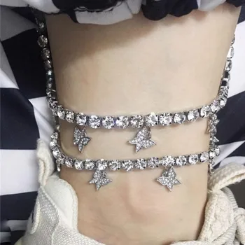 Stainless Steel Shining Rhinestone Ankle Chain Butterflies Pendant Anklet for Women 2020 Fashion Foot Jewelry Luxury Simple New
Stainless Steel Shining Rhinestone Ankle Chain Butterflies Pendant Anklet for Women 2020 Fashion Foot Jewelry Luxury Simple New