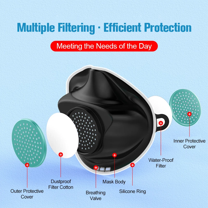 In Stock Mouth Face Masks Protective Reusable Mask Respirator Washable Mask Mascara Anti-pollution Mascarillas Anti Gas Mask
In Stock Mouth Face Masks Protective Reusable Mask Respirator Washable Mask Mascara Anti-pollution Mascarillas Anti Gas Mask