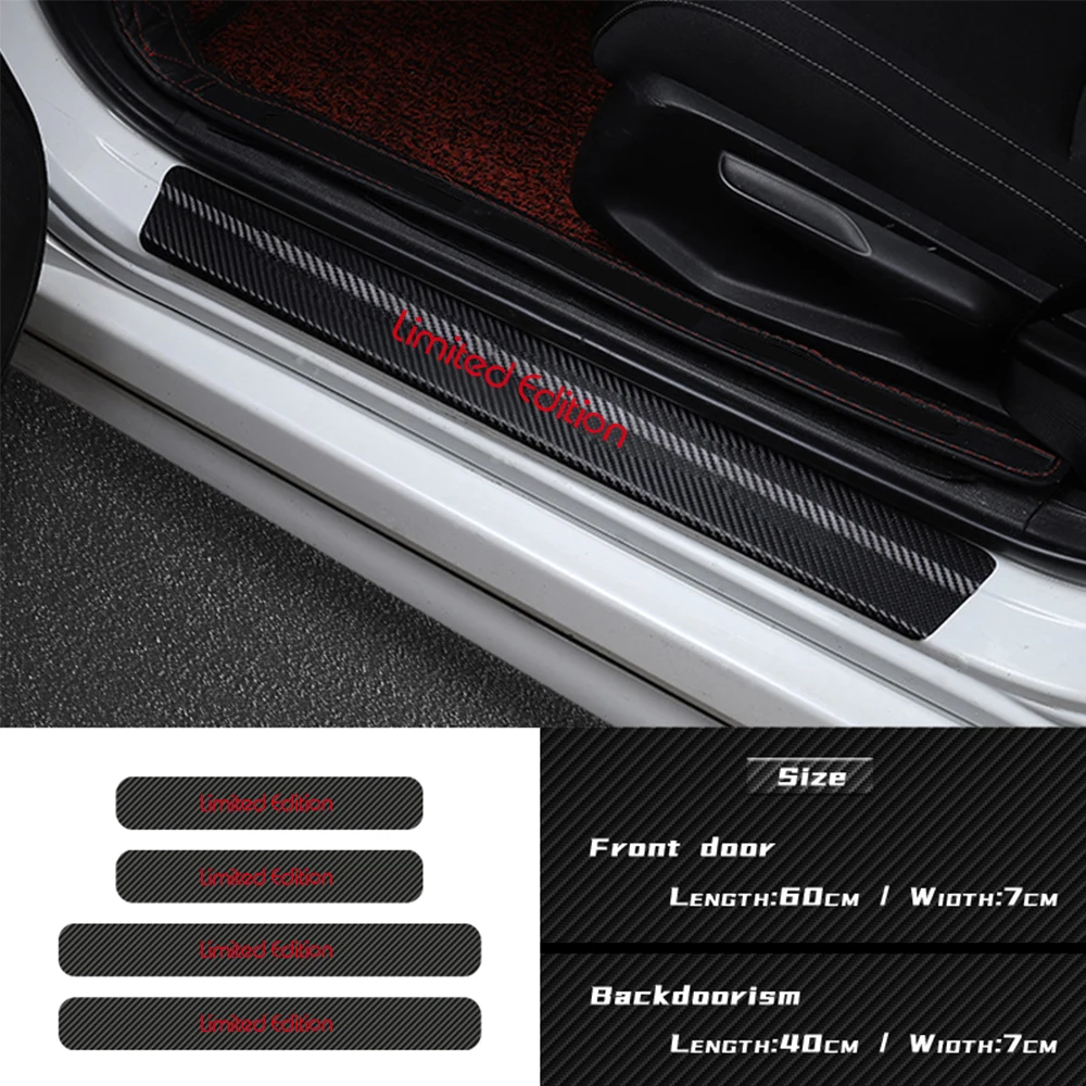 Car-style 3d carbon fiber limited edition emblem car door threshold sill scuff protection stickers decorative accessories
Car-style 3d carbon fiber limited edition emblem car door threshold sill scuff protection stickers decorative accessories