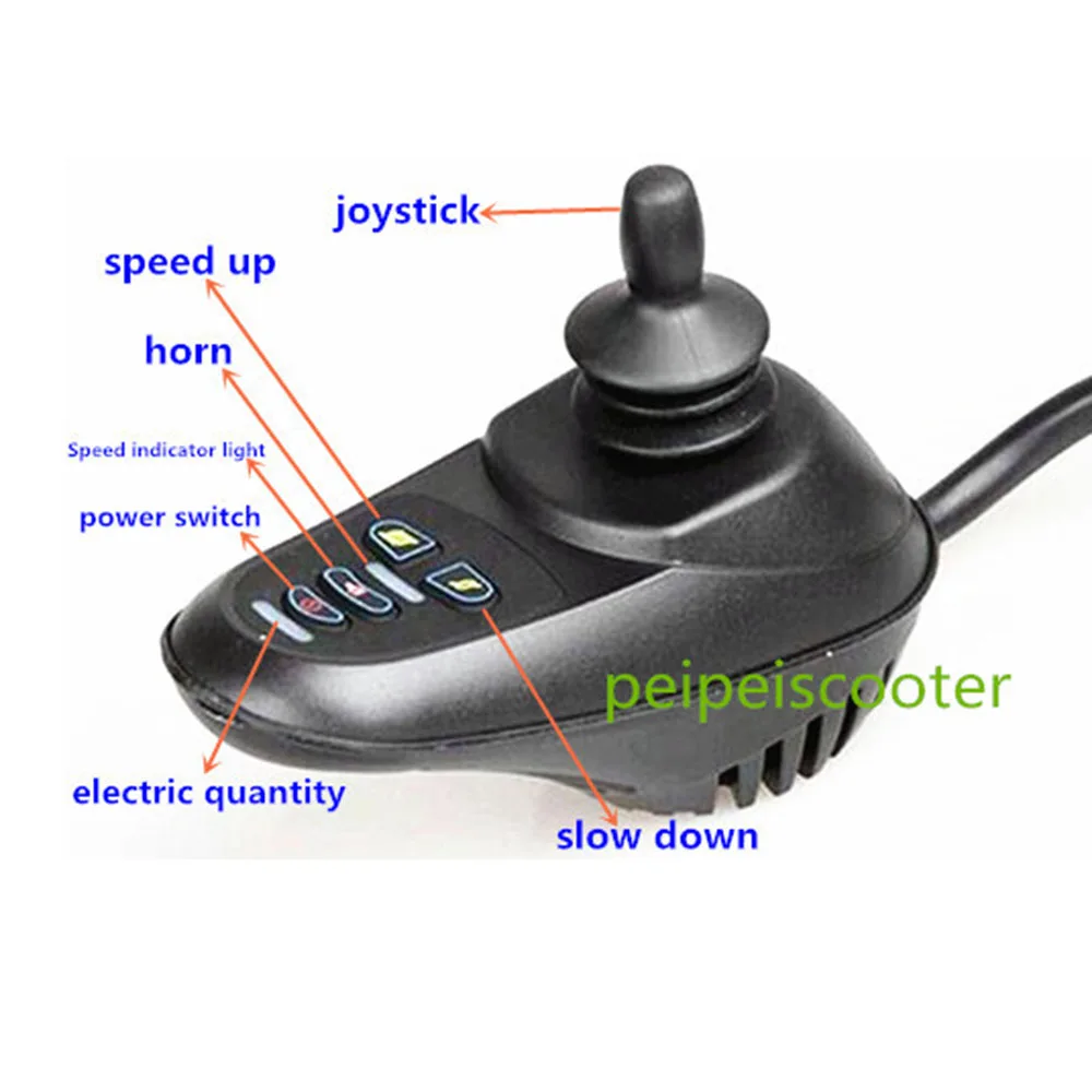 50A brushed electric wheelchair scooter joystick controller with electromagnetic brake with USB pps-18
50A brushed electric wheelchair scooter joystick controller with electromagnetic brake with USB pps-18