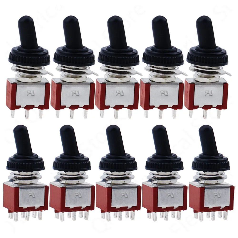 SPDT DPDT 6MM Reset Latching Toggle Switch MTS-102 5A 6A 125V 3A 250 AC Mini 3 6PIN ON-ON ON-OFF-ON Rocker Switch Lights Motors
SPDT DPDT 6MM Reset Latching Toggle Switch MTS-102 5A 6A 125V 3A 250 AC Mini 3 6PIN ON-ON ON-OFF-ON Rocker Switch Lights Motors