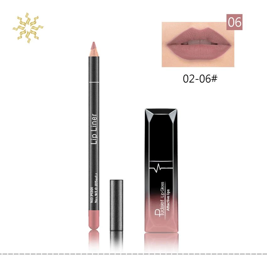 1 Set 2 Color Lipgloss and Lipliner Makeup Long Lasting Easy To Wear Matte Lip Gloss Lipliner Pencil Liquid Lipsticks
1 Set 2 Color Lipgloss and Lipliner Makeup Long Lasting Easy To Wear Matte Lip Gloss Lipliner Pencil Liquid Lipsticks