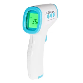 1PCS Infrared Thermometer Forehead Ear Non Contact LED Backlight Fever Monitor ABS material safe durable and practical blue pink
1PCS Infrared Thermometer Forehead Ear Non Contact LED Backlight Fever Monitor ABS material safe durable and practical blue pink