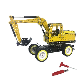 502Pcs Excavator Shape DIY Stainless Steel Metal Building Block Kit Steam Stem Toys Stacking Blocks For Kids Boy
502Pcs Excavator Shape DIY Stainless Steel Metal Building Block Kit Steam Stem Toys Stacking Blocks For Kids Boy