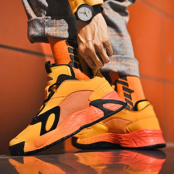 Men's basketball shoes autumn breathable wear-resistant non-slip high-top thick shock absorption trend color-matching sneakers
Men's basketball shoes autumn breathable wear-resistant non-slip high-top thick shock absorption trend color-matching sneakers