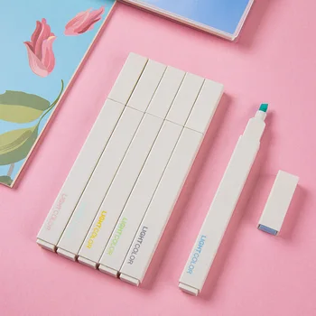 Journamm 6 Colors Highlighter Bright Watercolor Pen Soft Tip Pen Kawii Colored Drawing and Deco Marker Pens Creative Stationery
Journamm 6 Colors Highlighter Bright Watercolor Pen Soft Tip Pen Kawii Colored Drawing and Deco Marker Pens Creative Stationery