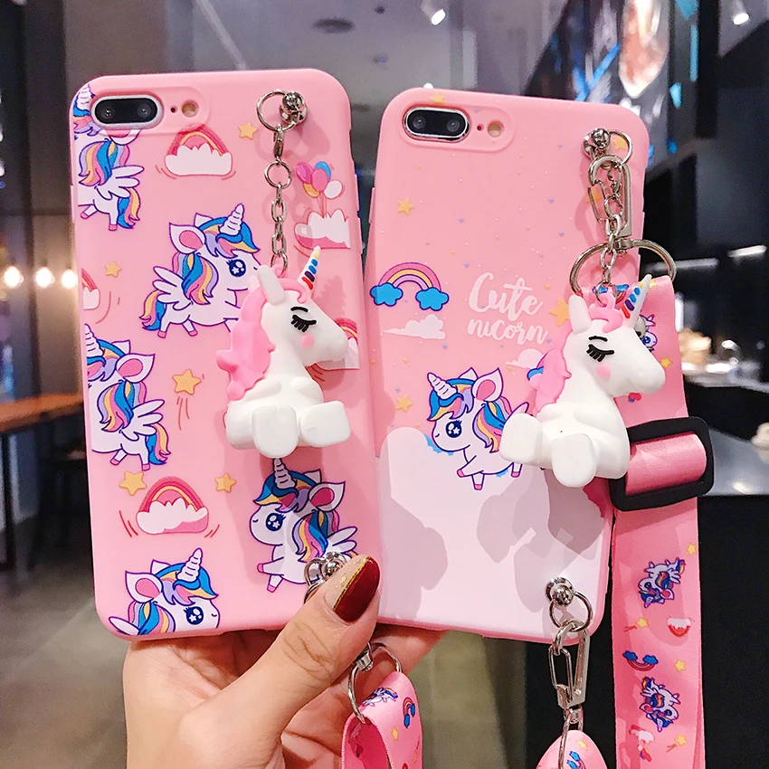 For iPhone 11 Pro Xs Max Xs XR 6 7 8Plus Case Unicorn Rainbow Horse TPU Case Stand Holder Soft Phone Strap Rope Case
For iPhone 11 Pro Xs Max Xs XR 6 7 8Plus Case Unicorn Rainbow Horse TPU Case Stand Holder Soft Phone Strap Rope Case