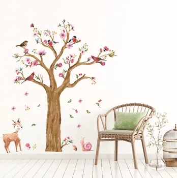 Nature Forest Tree and Deer Bird Wall Sticker, Kid Room Bedroom Nursery Room Decal Home Living Room Decoration
Nature Forest Tree and Deer Bird Wall Sticker, Kid Room Bedroom Nursery Room Decal Home Living Room Decoration