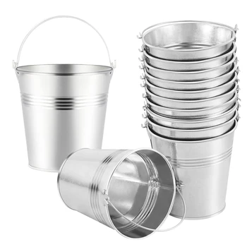 Toyvian 12PCS Metal Buckets Mini Tinplate Bucket Icing French Fries Candies Tin Pails
Toyvian 12PCS Metal Buckets Mini Tinplate Bucket Icing French Fries Candies Tin Pails