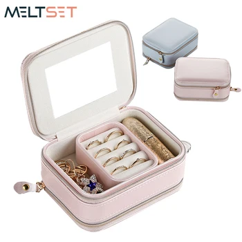 Zipper Jewelry Storage Box Multifunctional Jewelry Organizer for Earring Ring Makeup Lipstick Double layer Travel Organizer
Zipper Jewelry Storage Box Multifunctional Jewelry Organizer for Earring Ring Makeup Lipstick Double layer Travel Organizer