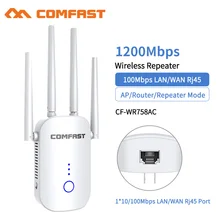 Wireless WiFi Repeater 5G 1200Mbps Router Wifi Repeater 2.4Ghz Wi-fi Extender Signal Wi Fi Long Range Amplifier For Home Office
Wireless WiFi Repeater 5G 1200Mbps Router Wifi Repeater 2.4Ghz Wi-fi Extender Signal Wi Fi Long Range Amplifier For Home Office