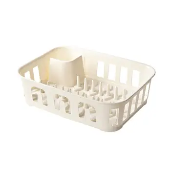 1 PC Draining Dish Rack Single Layer Storage Rack Draining Rack Household Kitchen Storage Box With Hook For Dorm Home Hotel
1 PC Draining Dish Rack Single Layer Storage Rack Draining Rack Household Kitchen Storage Box With Hook For Dorm Home Hotel