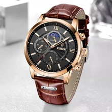 

LIGE New Luxury 24 Hours Moon Phase Watch Business Waterproof Chronograph Wrist Watches For Men Sport Date Quartz Clock Male+Box