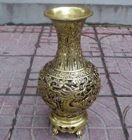 christmas decorations for home+Home Decor Crafts 10inch high vases chinese brass carved hollow out Dragon and Phoenix Big vase
christmas decorations for home+Home Decor Crafts 10inch high vases chinese brass carved hollow out Dragon and Phoenix Big vase