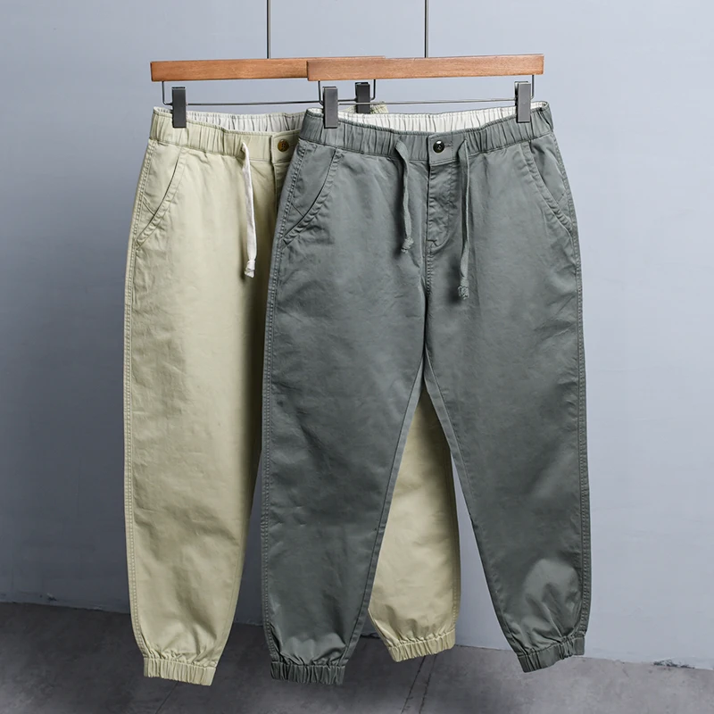 2021 New style spring cotton casual pants men solid loose waist ankle-length trousers for men trendy comfortable men's clothes
2021 New style spring cotton casual pants men solid loose waist ankle-length trousers for men trendy comfortable men's clothes