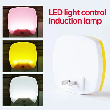 Mini Light Sensor Control Night Lamp EU US Plug Novelty Square Bedroom lamp For Baby Gift Romantic Lights
Mini Light Sensor Control Night Lamp EU US Plug Novelty Square Bedroom lamp For Baby Gift Romantic Lights