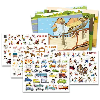 MiDeer New Reusable Stickers Book Game Pad Collection Kids Educational Toys for Children Puzzle Gift Removable backgroun
MiDeer New Reusable Stickers Book Game Pad Collection Kids Educational Toys for Children Puzzle Gift Removable backgroun