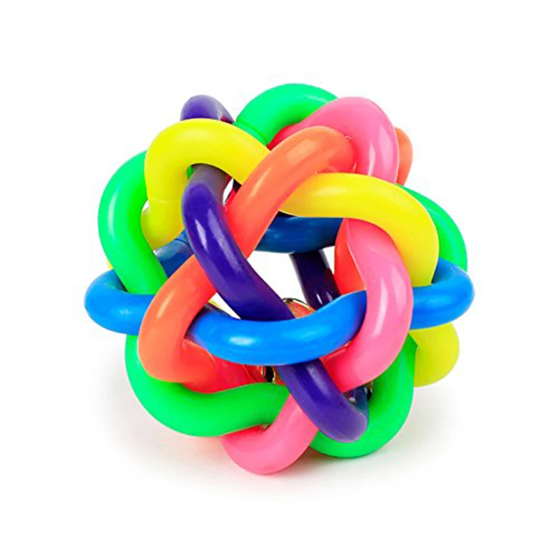 New Elastic Dog Biting Toy Colorful Round Rubber Ball With Bell Make Sound Pet Training Tool Interesting Balls For Pets
New Elastic Dog Biting Toy Colorful Round Rubber Ball With Bell Make Sound Pet Training Tool Interesting Balls For Pets