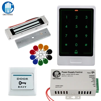RFID Door Access Control System Kit Touch Metal Access Control Keypad Reader + Power Supply + Electric Lock Strike Bolt Locks
RFID Door Access Control System Kit Touch Metal Access Control Keypad Reader + Power Supply + Electric Lock Strike Bolt Locks