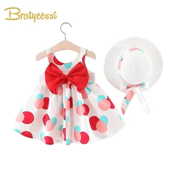 2020 Summer Baby Girl Dress With Bow Hat Dot Baby Girl Summer Clothes Infant Clothing Toddler Princess Dresses
2020 Summer Baby Girl Dress With Bow Hat Dot Baby Girl Summer Clothes Infant Clothing Toddler Princess Dresses